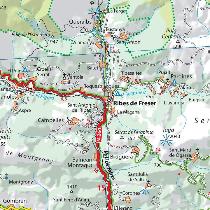 Carte routière n° 146 - Pyrénées Orientales & Andorre - VERSION MURALE ET PLASTIFIEE | Michelin - Zoom Espagne carte murale grand tube Michelin 