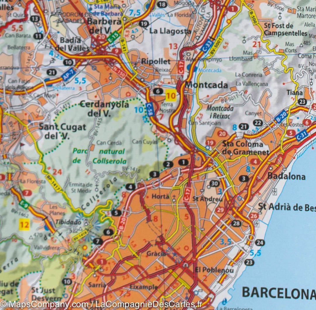 Carte liège de Barcelone
