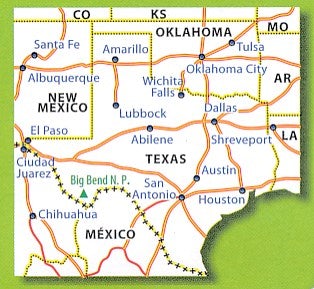 Carte routière n° 176 - Texas et Oklahoma | Michelin carte pliée Michelin 