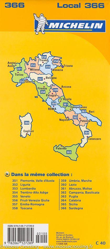Carte routière de la Sardaigne (Italie) | Michelin - La Compagnie des Cartes