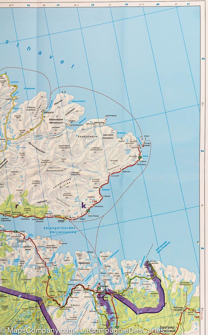 Carte routière n° 4 - Cap Nord & Hammerfest (Norvège) | Freytag & Berndt carte pliée Freytag & Berndt 
