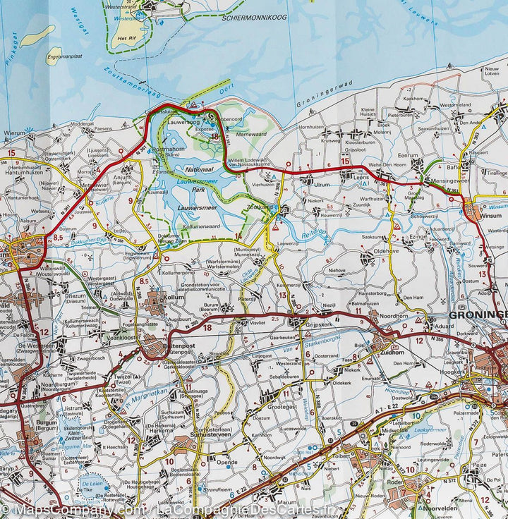 Carte routière n° 531 - Pays-Bas Nord | Michelin carte pliée Michelin 