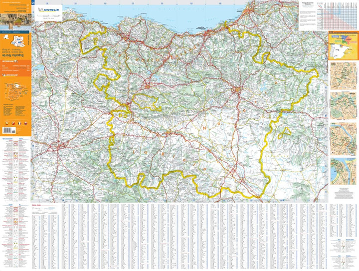 Carte routière n° 573 - Nord de l'Espagne (Pays Basque, Navarre, La Rioja) | Michelin carte pliée Michelin 