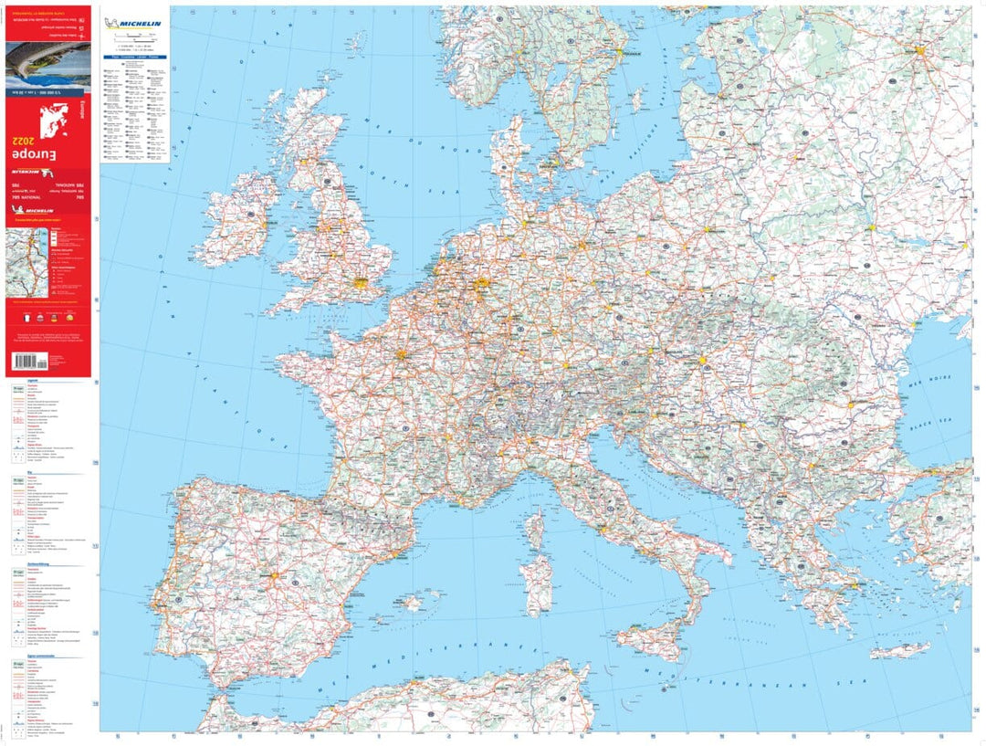 Carte des nations d'Europe (multilingue)