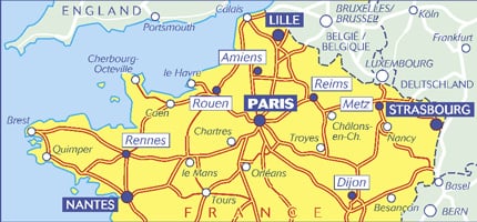 Carte routière n° 724 - France Nord - VERSION MURALE ET PLASTIFIEE | Michelin carte murale grand tube Michelin 