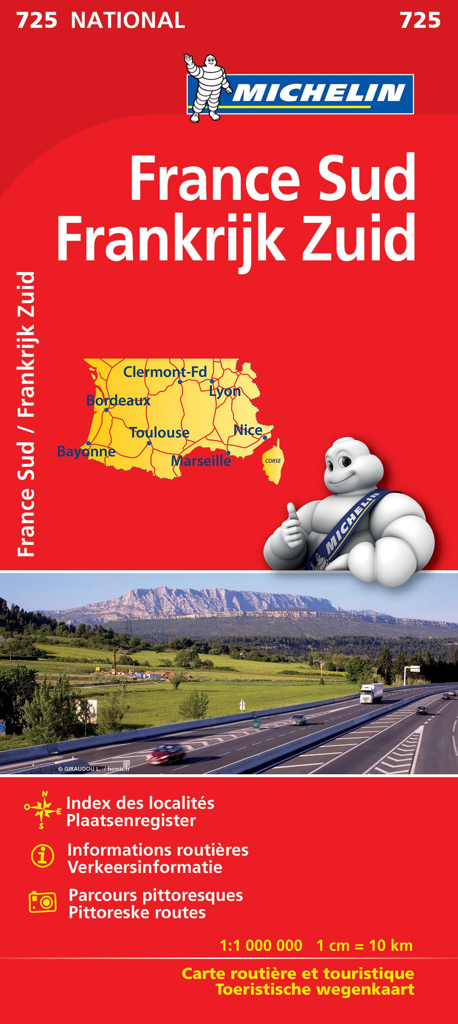 Carte routière n° 725 - France Sud | Michelin carte pliée Michelin 