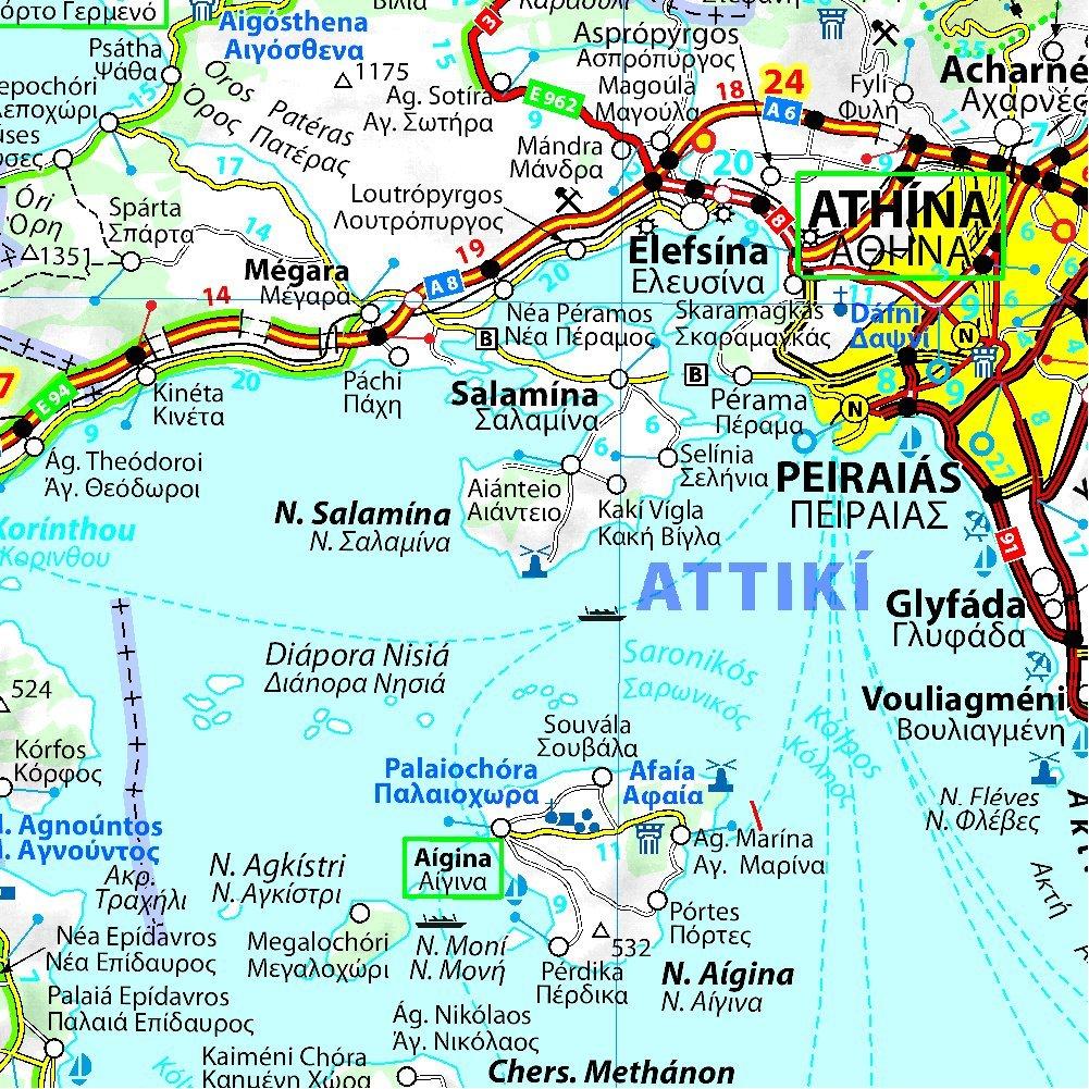 Carte routière n° 737 - Grèce | Michelin carte pliée Michelin 