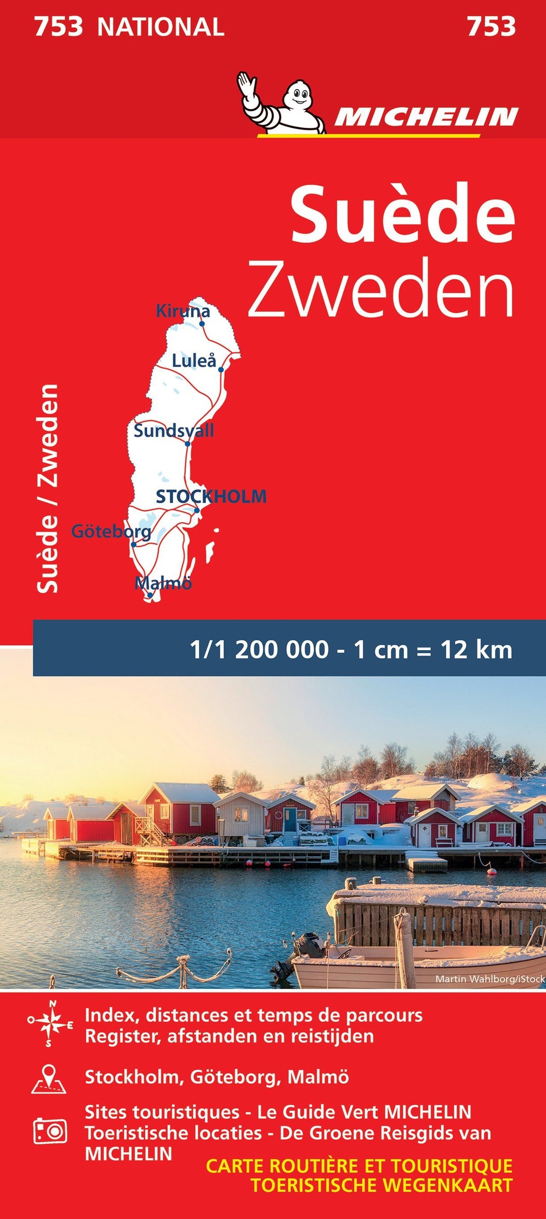 Carte routière n° 753 - Suède | Michelin carte pliée Michelin 