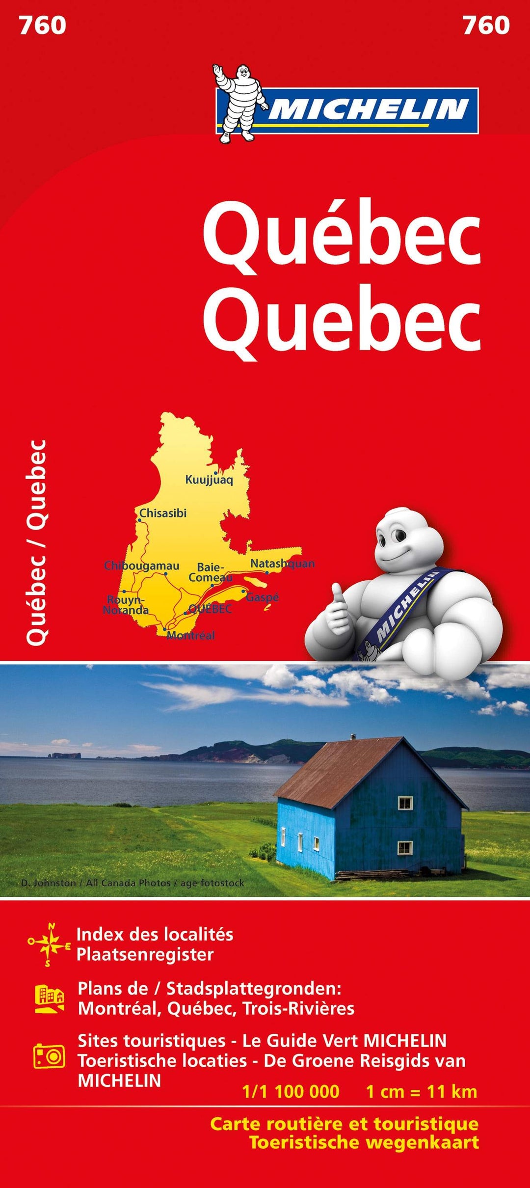 Carte routière n° 760 - Québec | Michelin carte pliée Michelin 