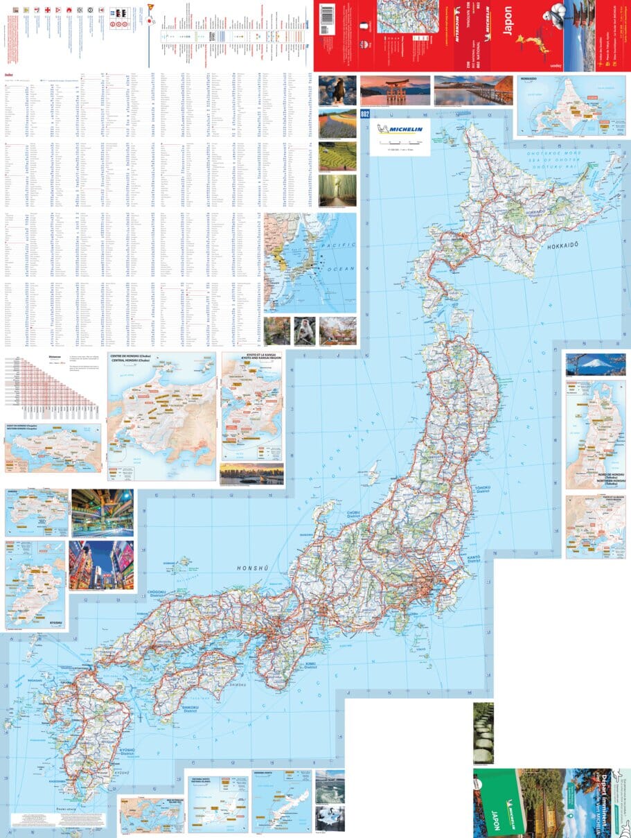 Carte routière n° 802 - Japon | Michelin carte pliée Michelin 