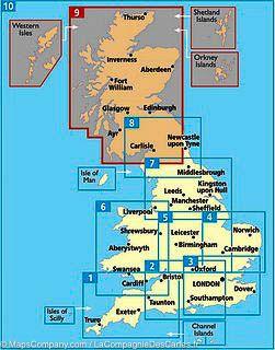 Carte routière n° 9 - Ecosse | AA Publishing carte pliée AA Publishing 