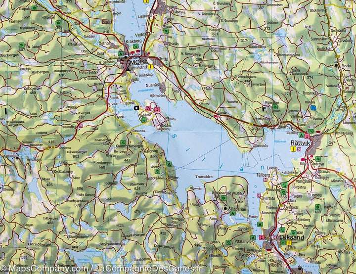 Carte routière de la Suède Centrale, #4 | Freytag & Berndt - La Compagnie des Cartes