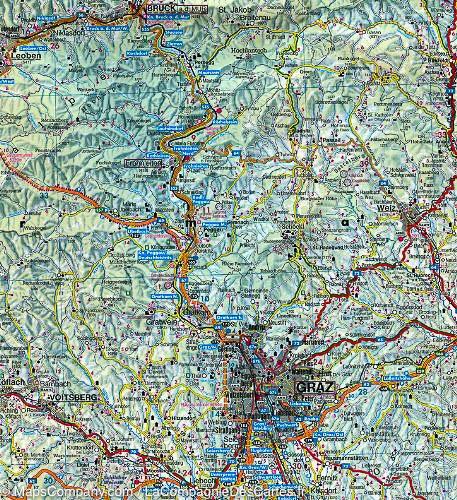 Carte routière - nds de Styrie & Carinthie (Autriche) | Freytag & Berndt carte pliée Freytag & Berndt 