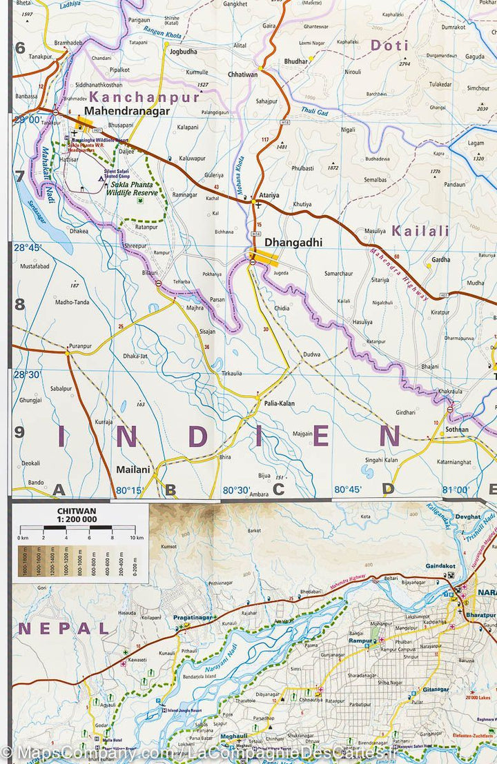 Carte routière - Népal | Reise Know How carte pliée Reise Know-How 