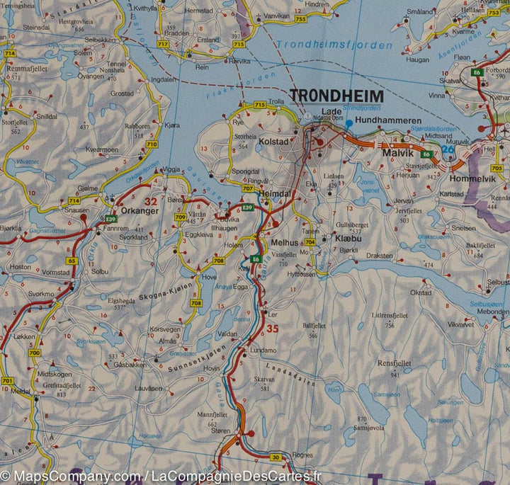 Carte routière - Norvège | Freytag & Berndt carte pliée Freytag & Berndt 