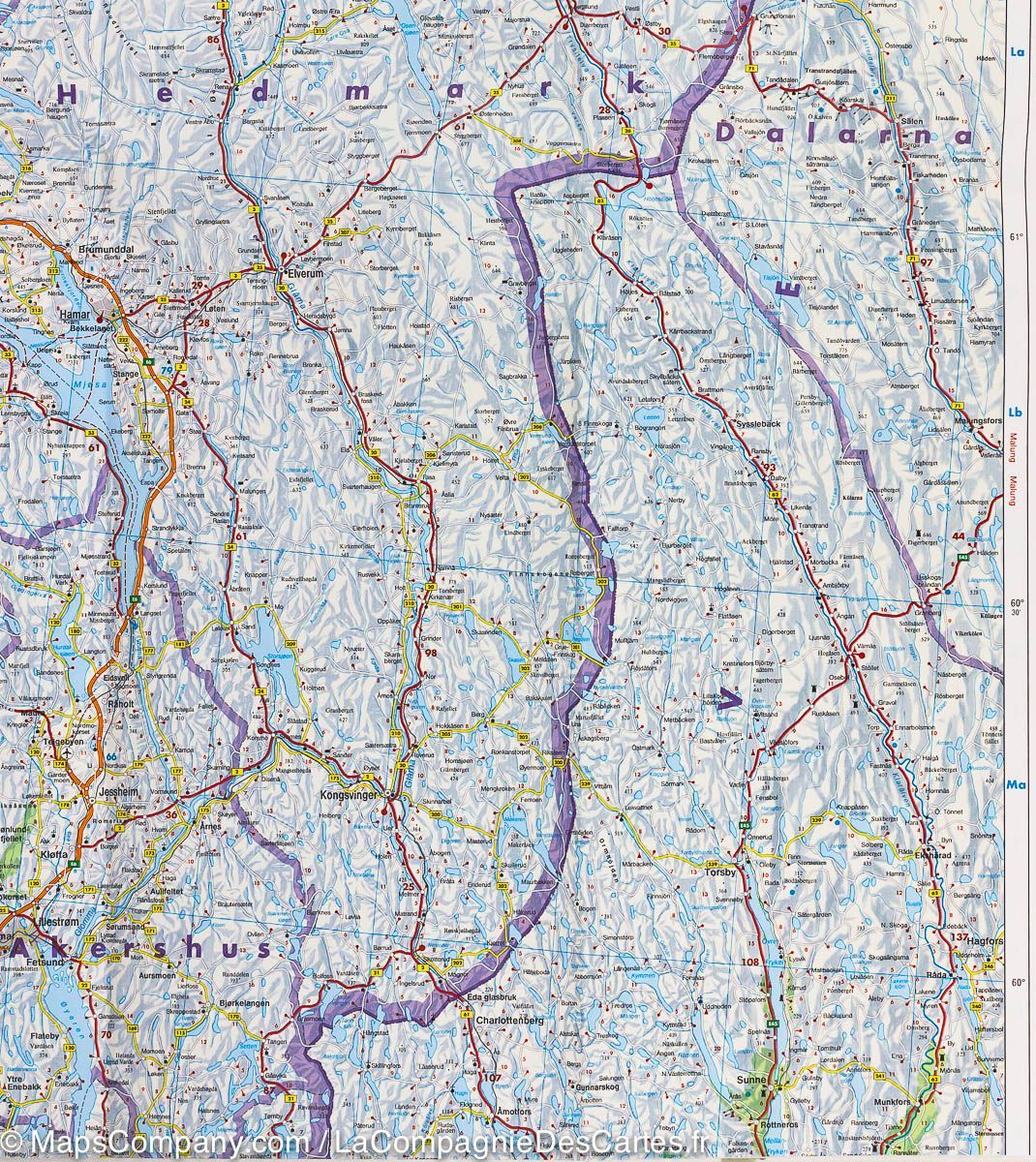 Carte routière - Norvège | Freytag & Berndt carte pliée Freytag & Berndt 