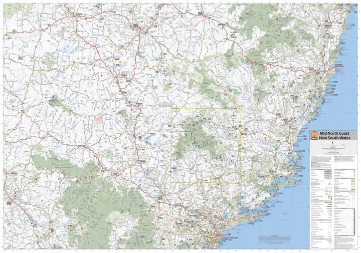 Carte routière - Nouvelle Galles du Sud, Mid North Coast (Australie) | Hema Maps carte pliée Hema Maps 