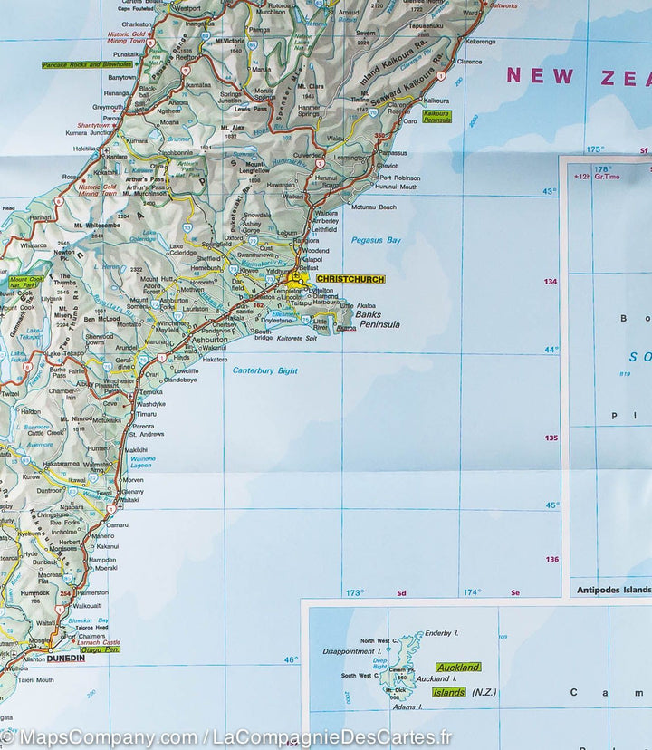 Carte routière - Nouvelle Zélande | IGN carte pliée IGN 