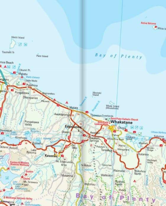 Carte routière de l'île du Nord (Nouvelle Zélande) | Reise Know How - La Compagnie des Cartes