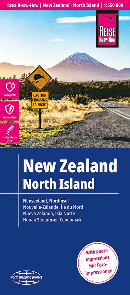 Carte routière - Nouvelle Zélande : île du Nord | Reise Know How carte pliée Reise Know-How 