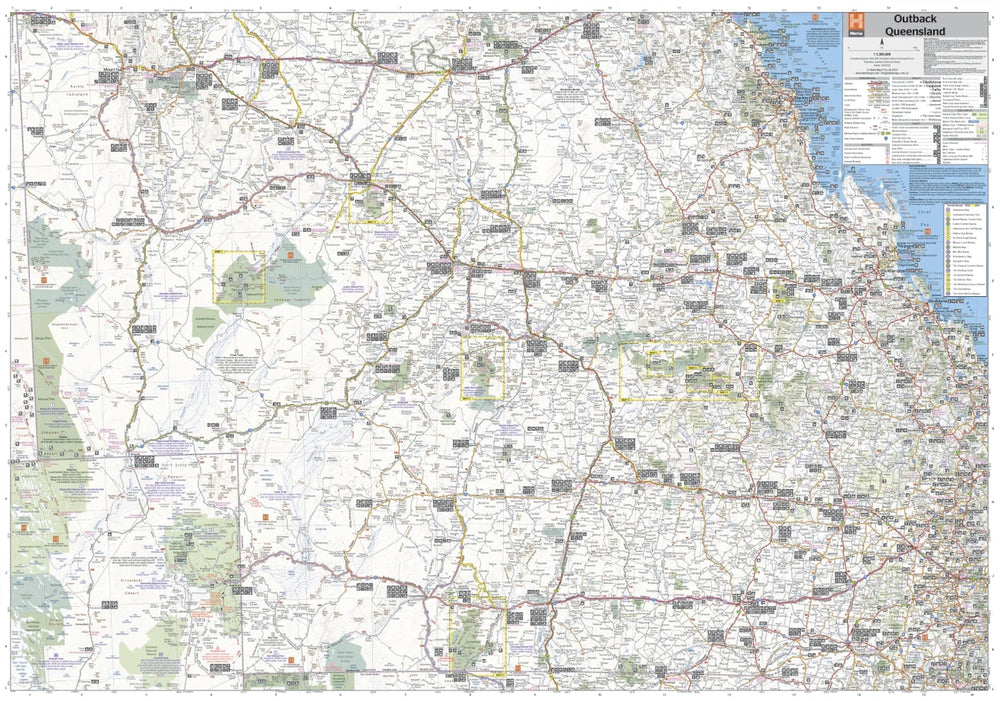 Carte routière - Outback Queensland (Australie) | Hema Maps carte pliée Hema Maps 