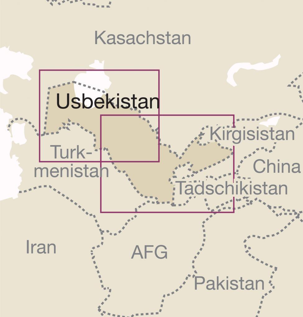 Carte routière - Ouzbékistan | Reise Know How carte pliée Reise Know-How 