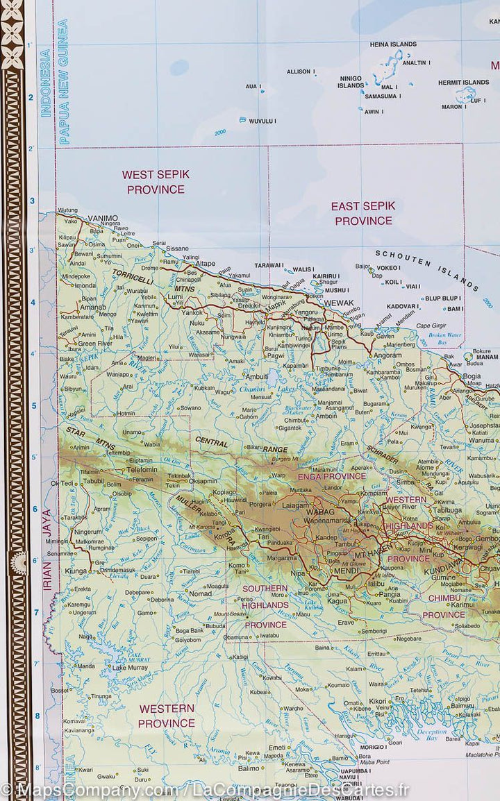 Carte routière - Papouasie & Nouvelle Guinée | Hema Maps carte pliée Hema Maps 