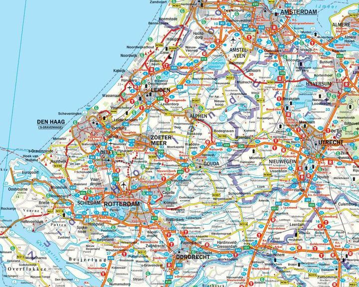 Carte routière - Pays-Bas | Freytag & Berndt carte pliée Freytag & Berndt 