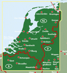 Carte routière - Pays-Bas | Freytag & Berndt carte pliée Freytag & Berndt 