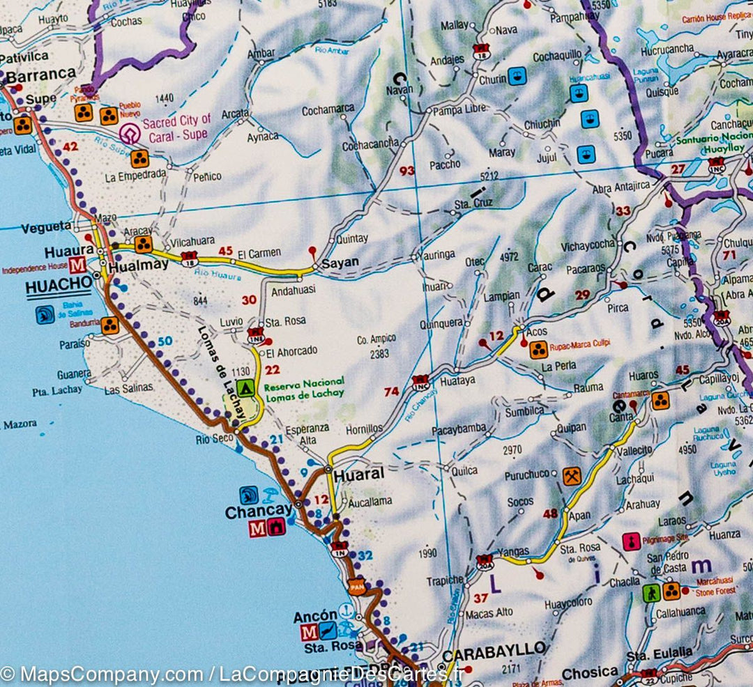 Carte routière - Pérou | Freytag & Berndt carte pliée Freytag & Berndt 