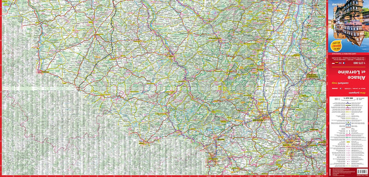 Carte routière plastifiée - Alsace, Lorraine | Express Map carte pliée Express Map 