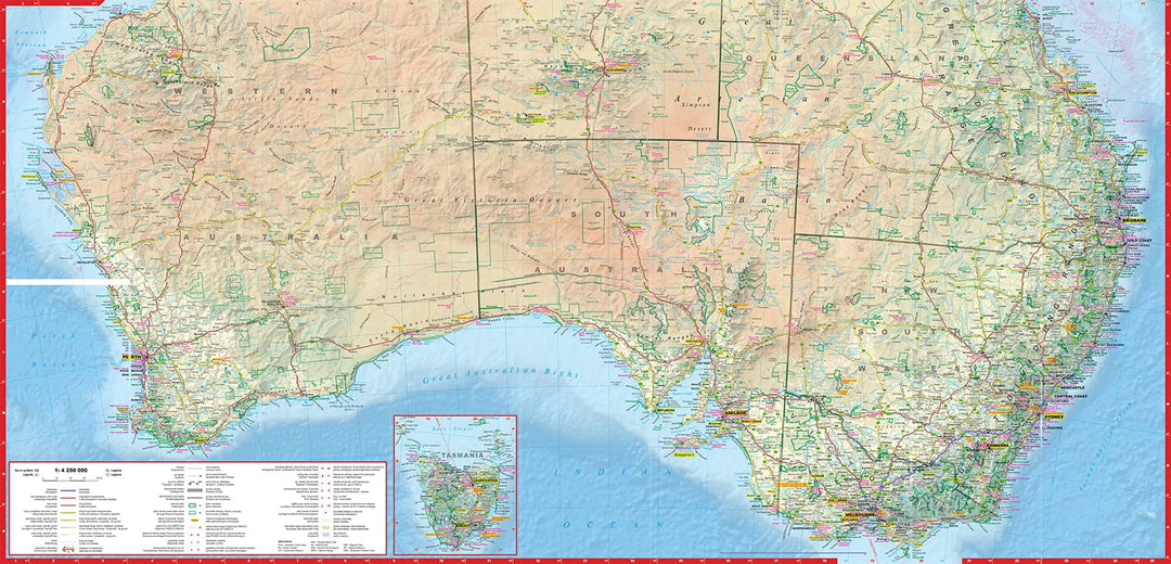 Carte routière plastifiée - Australie | Express Map carte pliée Express Map 
