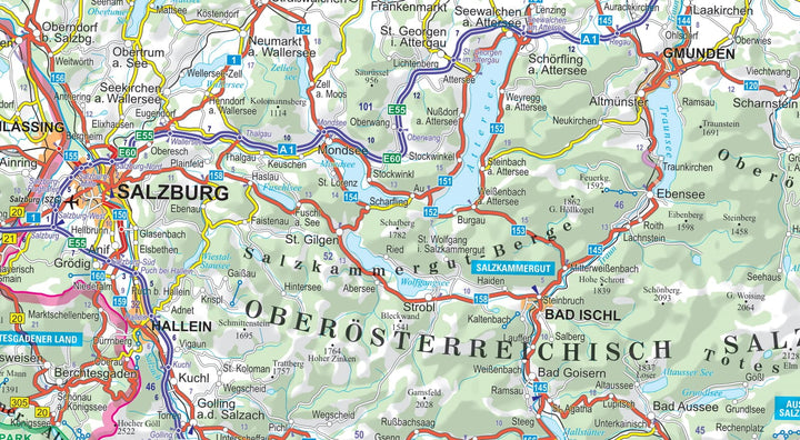 Carte routière plastifiée - Autriche | Express Map carte pliée Express Map 
