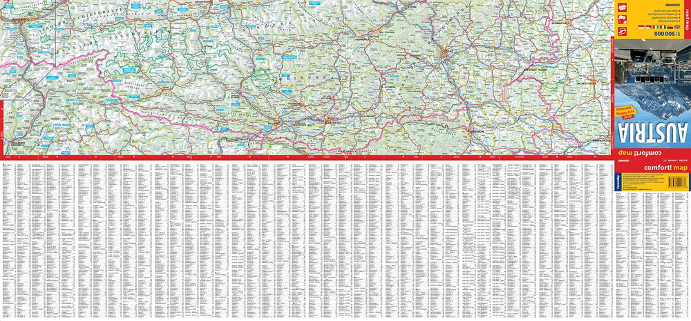 Carte routière plastifiée - Autriche | Express Map carte pliée Express Map 