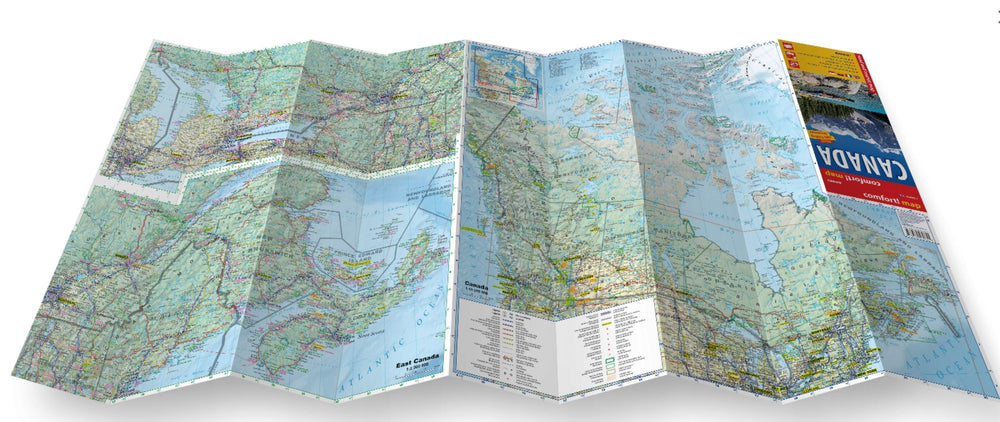 Carte routière plastifiée - Canada | Express Map carte pliée Express Map 