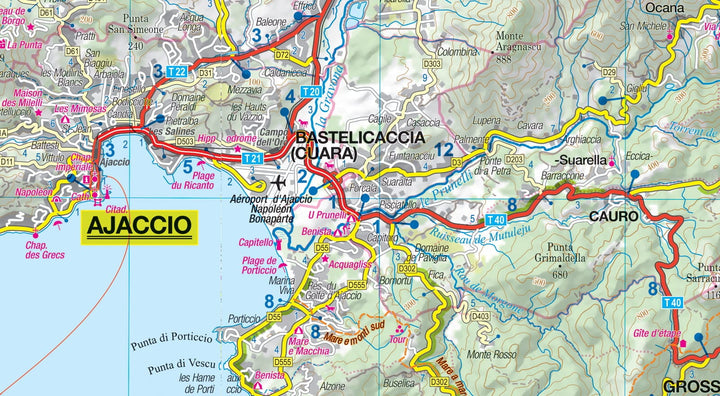 Carte routière plastifiée - Corse | Express Map carte pliée Express Map 