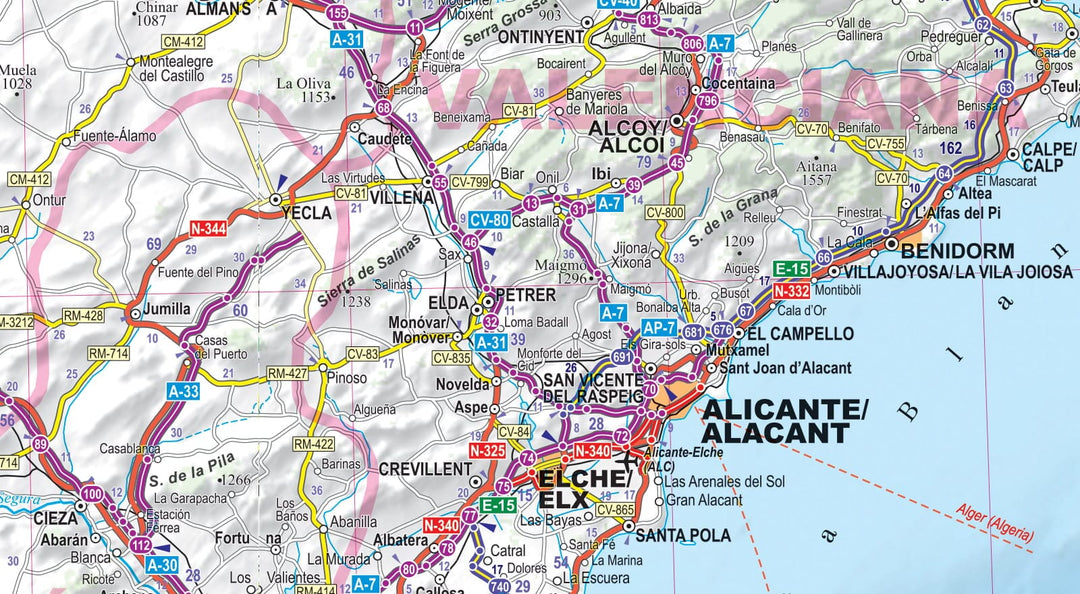 Carte routière plastifiée - Espagne, Portugal | Express Map carte pliée Express Map 