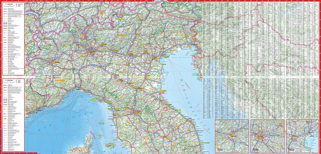 Carte routière plastifiée - Italie | Express Map carte pliée Express Map 