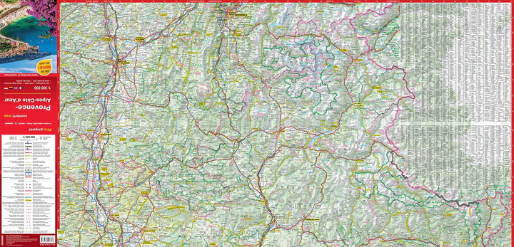 Carte routière plastifiée - Provence, Alpes, Côte d'Azur | Express Map carte pliée Express Map 