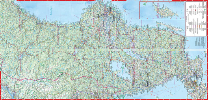 Carte routière plastifiée - Suède | Express Map carte pliée Express Map 