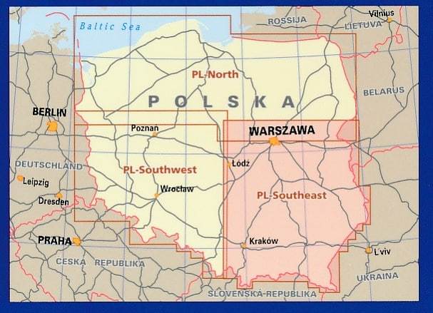 Carte routière - Pologne Sud-est | Reise Know How carte pliée Reise Know-How 