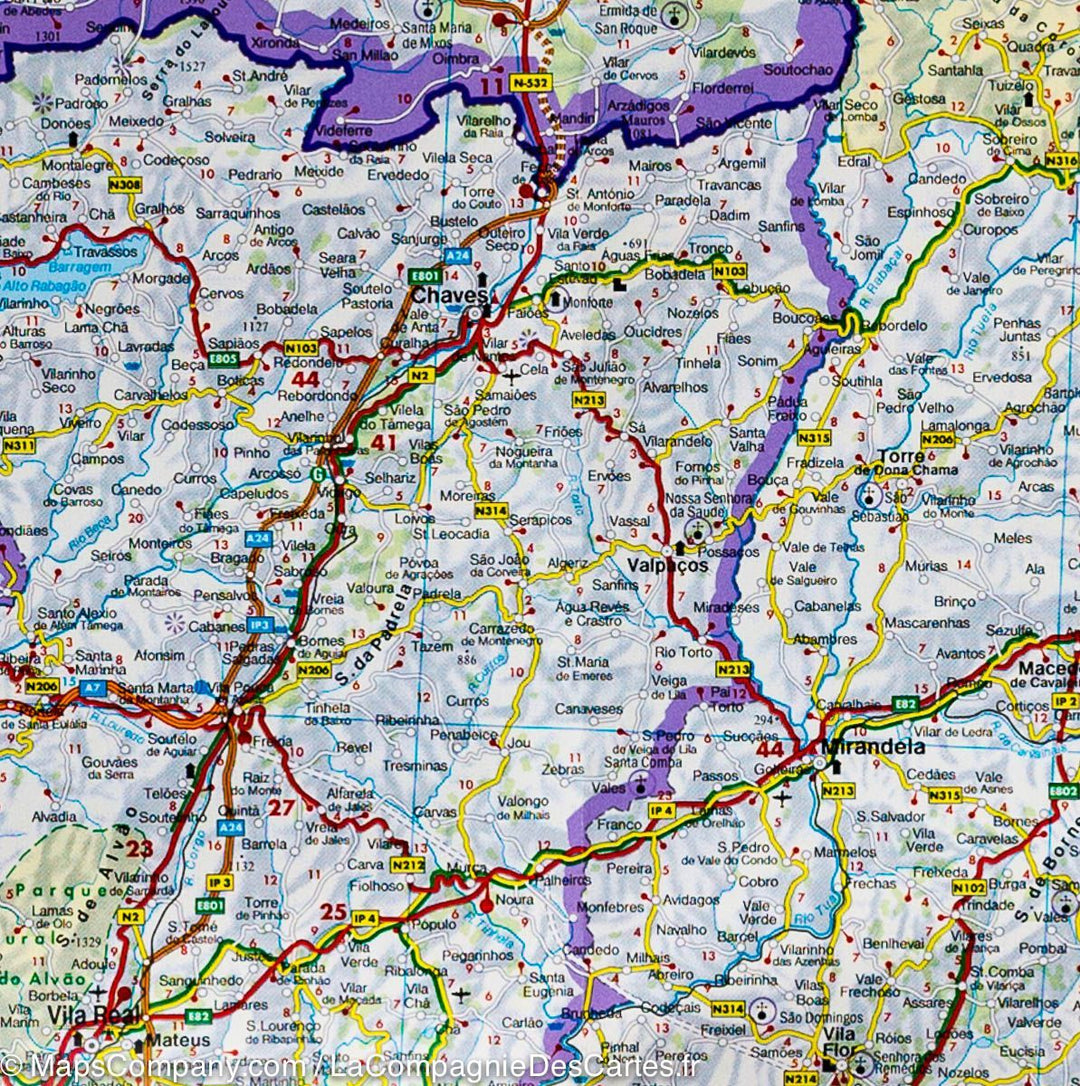Carte routière - Portugal | Freytag & Berndt carte pliée Freytag & Berndt 