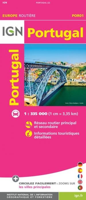 Carte routière - Portugal | IGN carte pliée IGN 