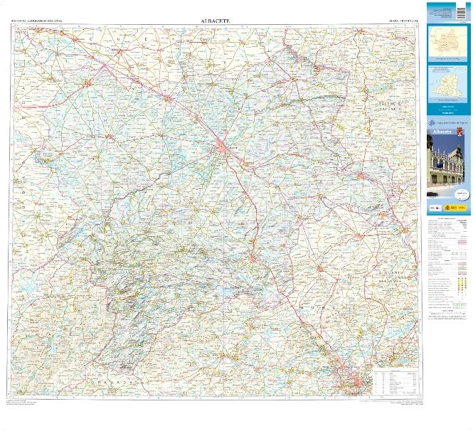 Carte routière provinciale - Albacete (Castille-La Manche, Espagne), n° 02 | CNIG carte pliée CNIG 