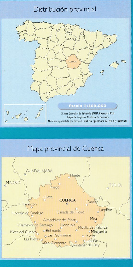 Carte routière provinciale - Cuenca (Espagne), n° 17 | CNIG carte pliée CNIG 