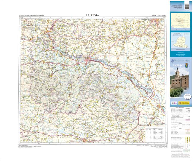 Carte routière provinciale - La Rioja (Espagne), n° 25 | CNIG carte pliée CNIG 