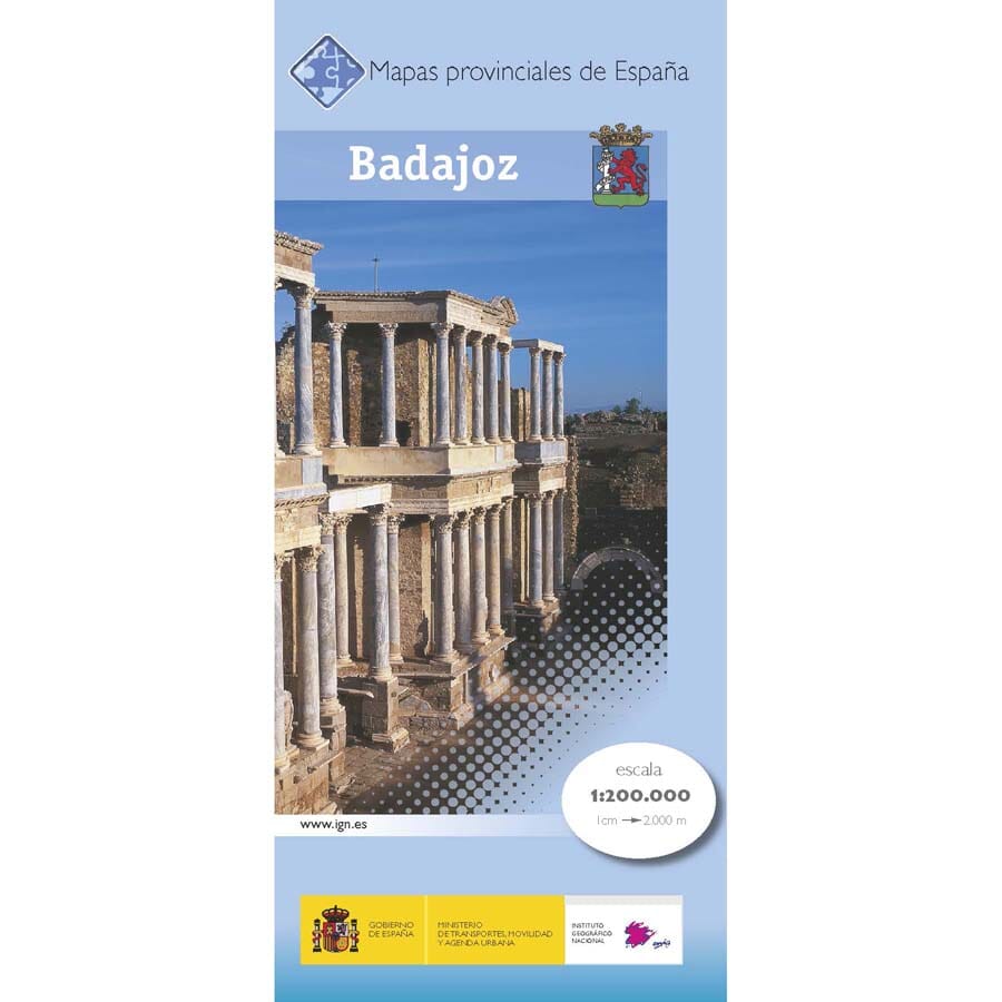 Carte routière provinciale n° 07 - Badajoz (Estrémadure, Espagne) | CNIG carte pliée CNIG 
