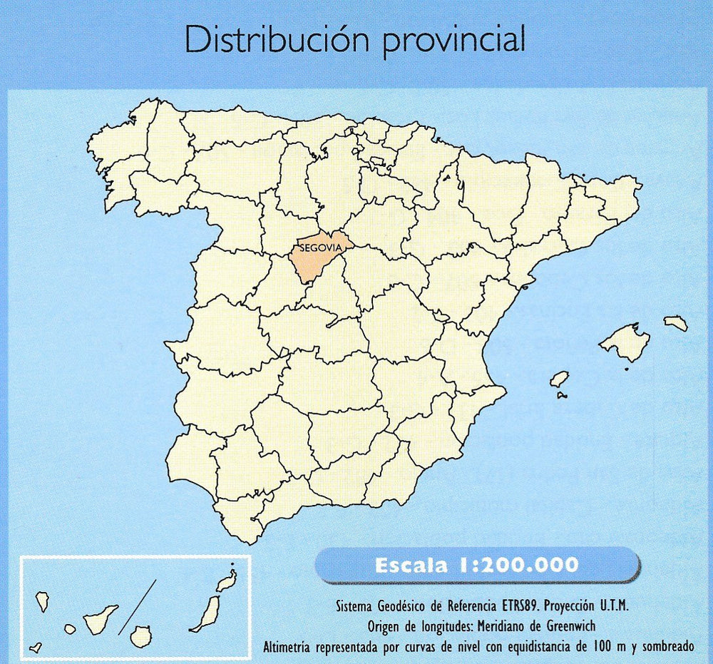 Carte routière provinciale - Segovie (Espagne), n° 39 | CNIG carte pliée CNIG 