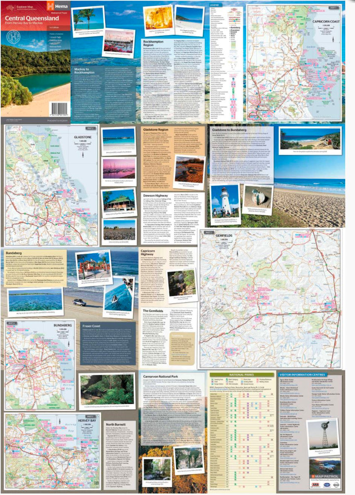 Carte routière - Queensland Central (Australie) | Hema Maps carte pliée Hema Maps 