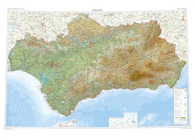 Carte routière régionale - Andalousie, n° 1 | CNIG carte pliée CNIG 
